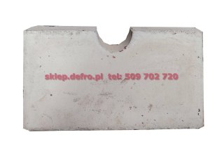 Płyta ceramiczna / szamotowa z wycięciem fi 75 350x176,7x30mm