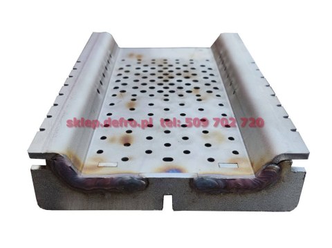 Ruszt palnika 30kW 210x138x37 TYP-OMEGA bez bolca - płozy Ruszt palnika 30kW 210x138x37 TYP-OMEGA bez bolca - płozy
