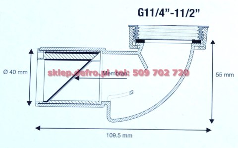 Angular dry trap dn 40 Angular dry trap dn 40