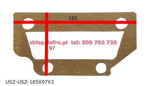 Gasket for the wind tunnel oblique - TRAPEZ HOLE Gasket for the wind tunnel oblique - TRAPEZ HOLE