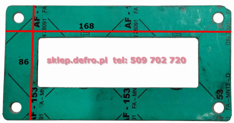 Gasket for ventilation tunnel straight Gasket for ventilation tunnel straight